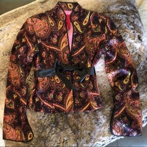 VINTAGE JS COLLECTIONS SEQUINS JACKET SIZE 8